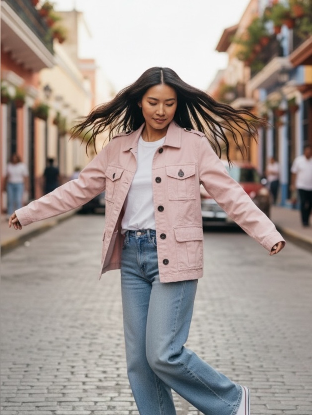 Light Pink Women's Utility Jacket